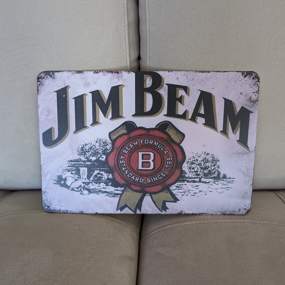 Jim Beam Vintage Bar Metal Sign